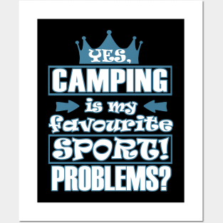 Camping Adventure Campfire Tent Women Posters and Art